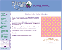 Tablet Screenshot of blackberryquilts.com